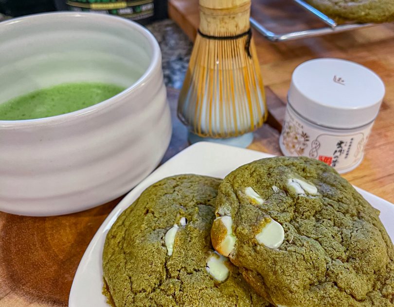 Matcha Cookies – Brown Butter, White Chocolate, Walnuts